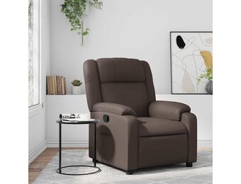 vidaXL Fauteuil verstelbaar kunstleer bruin