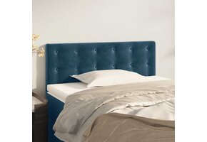 vidaXL Hoofdbord Fluweel Donkerblauw 100x5x78/88 cm met 83% korting