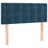 vidaXL Hoofdbord Fluweel Donkerblauw 100x5x78/88 cm met 83% korting