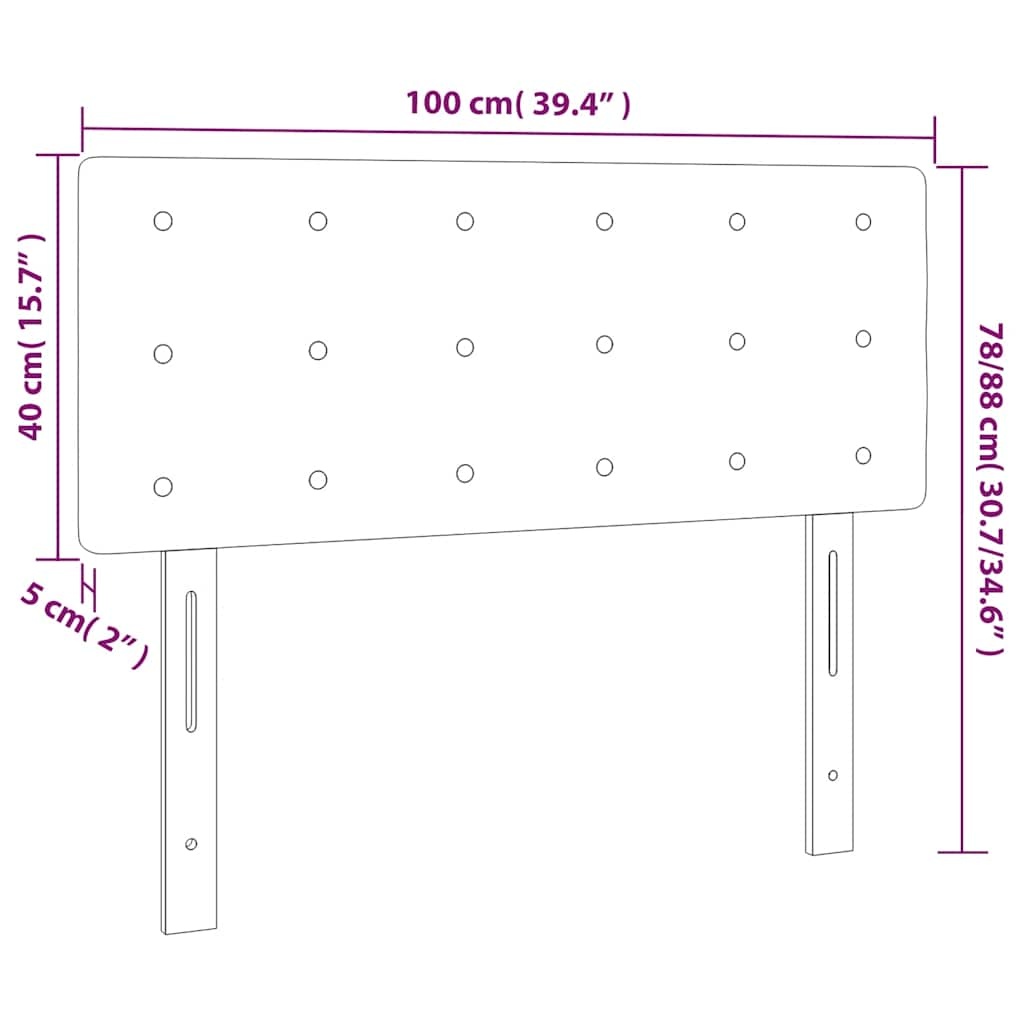 vidaXL Hoofdbord Fluweel Donkerblauw 100x5x78/88 cm met 83% korting