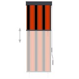 Rolgordijn voor buiten 60x250 cm oranje/bruin - 45% korting