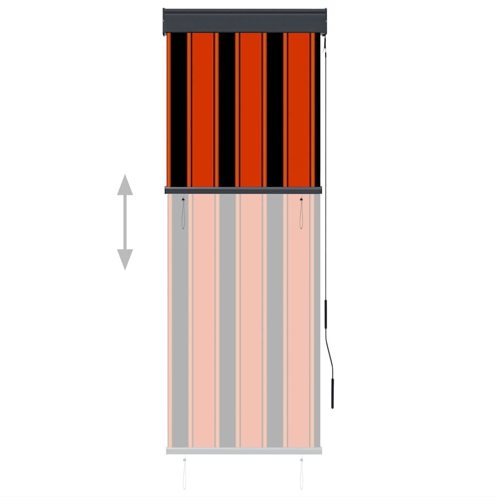Rolgordijn voor buiten 60x250 cm oranje/bruin - 45% korting