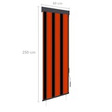 Rolgordijn voor buiten 60x250 cm oranje/bruin - 45% korting
