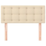 Hoofdbord Crèmekleurig Stof 80x5x78/88 cm - 76% Korting