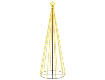 vidaXL Kegelkerstboom 310 LED's 100x300 cm warmwit