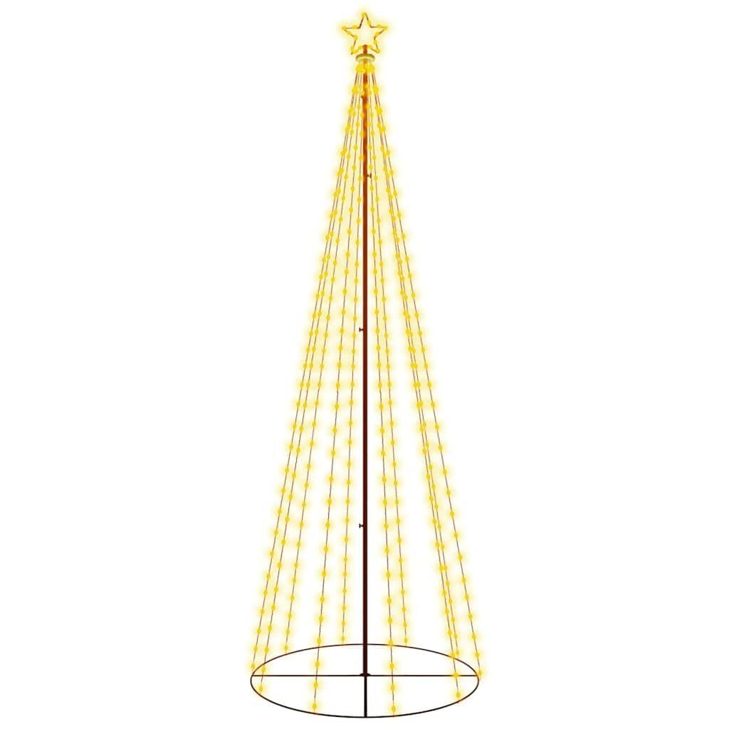 vidaXL Kegelkerstboom 310 LED's 100x300 cm warmwit