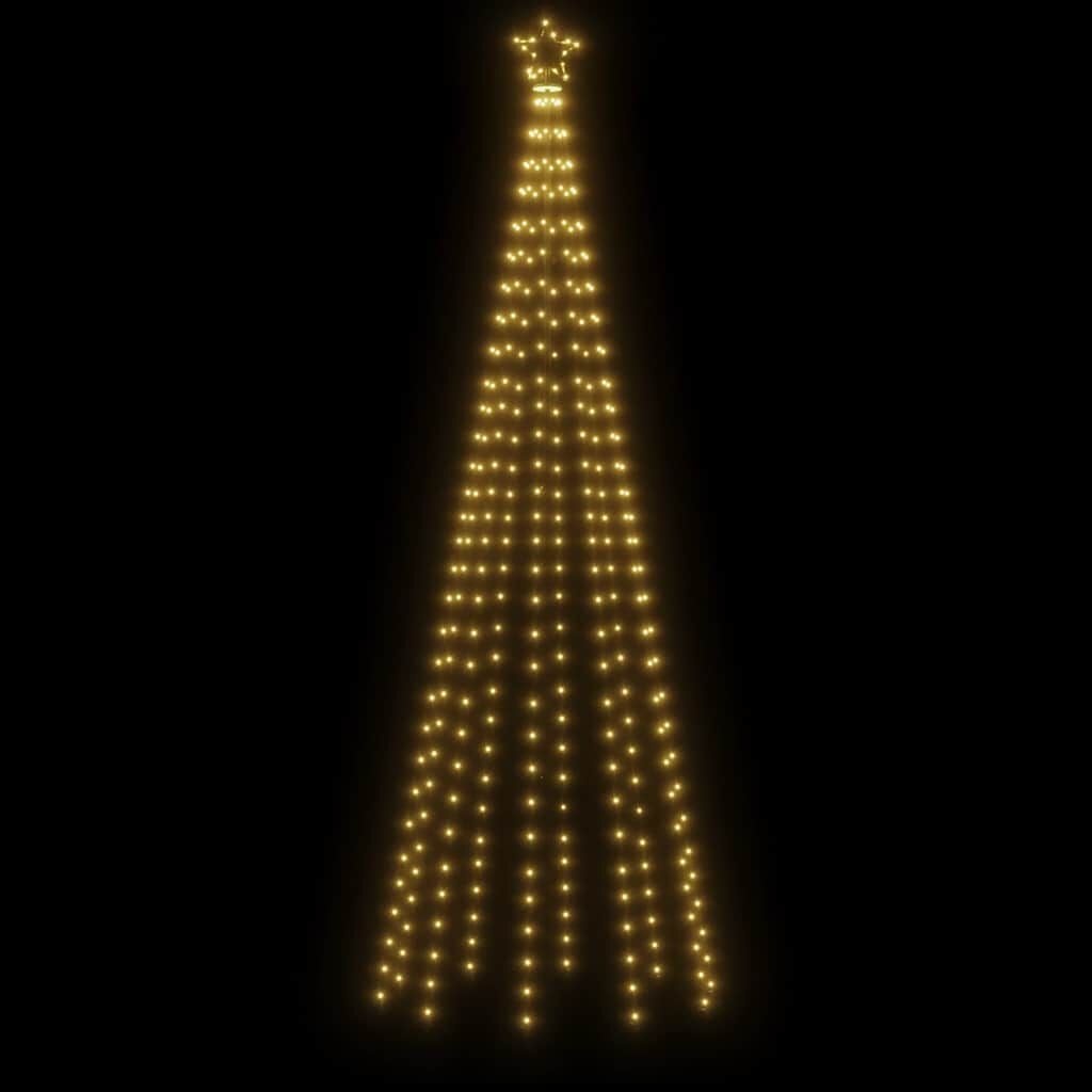 vidaXL Kegelkerstboom 310 LED's 100x300 cm warmwit