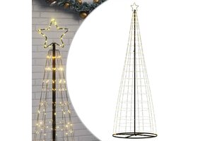 vidaXL LED-kerstboom Warm Wit 304 cm - 550 Lampjes - 8 standen