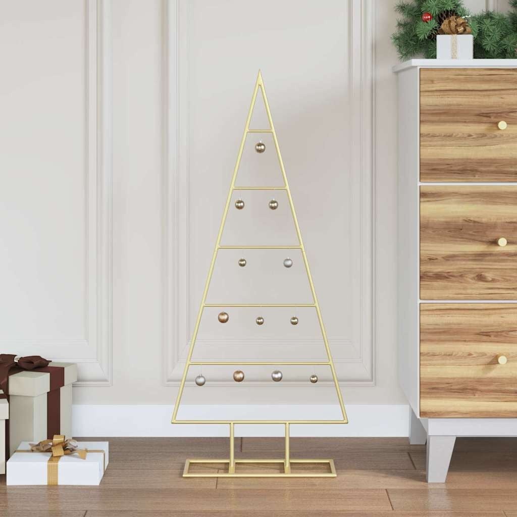 Moderne Metalen Kerstboom Decoratie - 90cm Zwart
