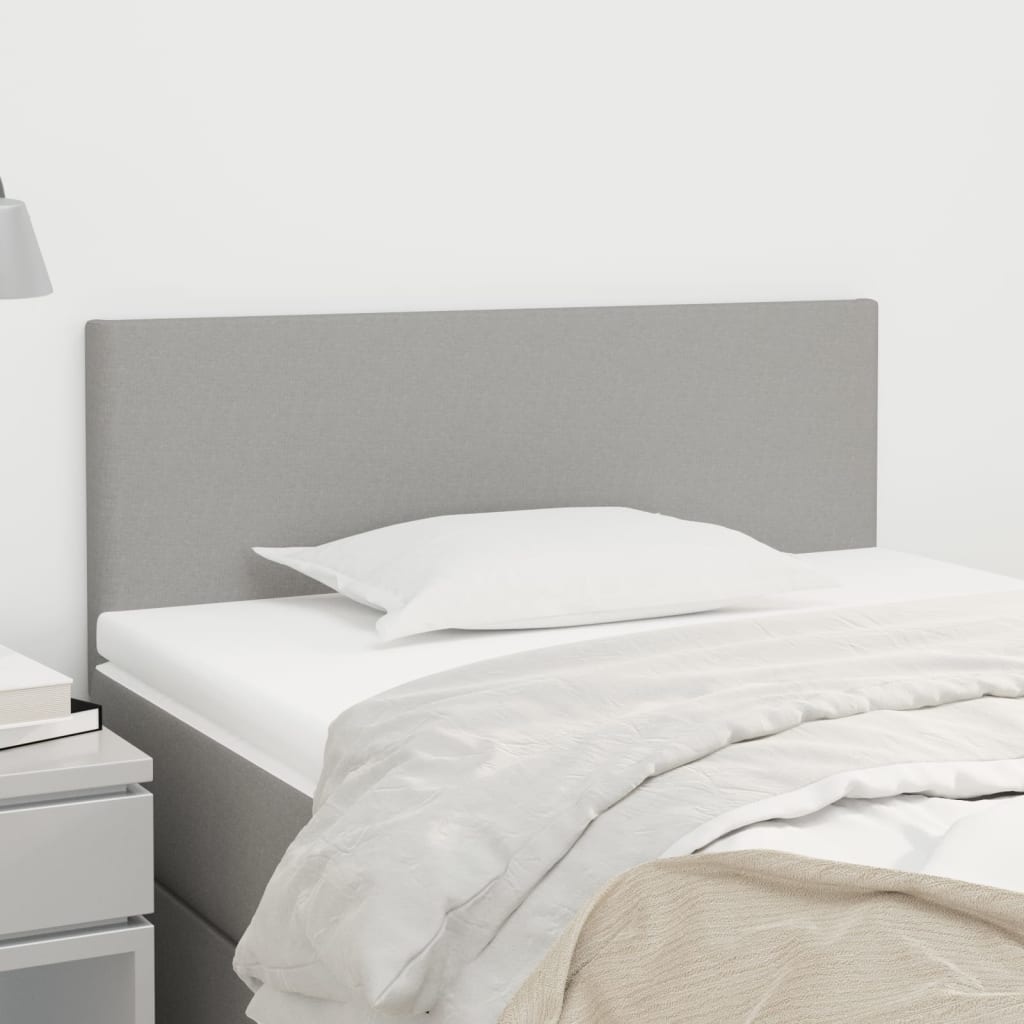 vidaXL Hoofdbord Stof Lichtgrijs 100x5x78/88cm - 77% Korting