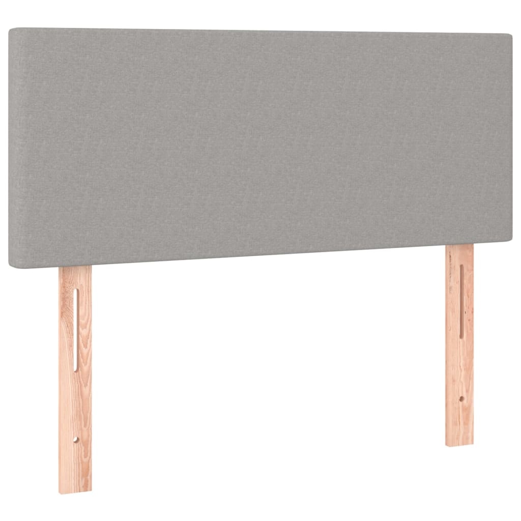 vidaXL Hoofdbord Stof Lichtgrijs 100x5x78/88cm - 77% Korting