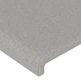 vidaXL Hoofdbord Stof Lichtgrijs 100x5x78/88cm - 77% Korting