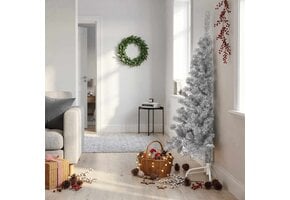 Roze Halve Kunstkerstboom 150cm - 78% Korting