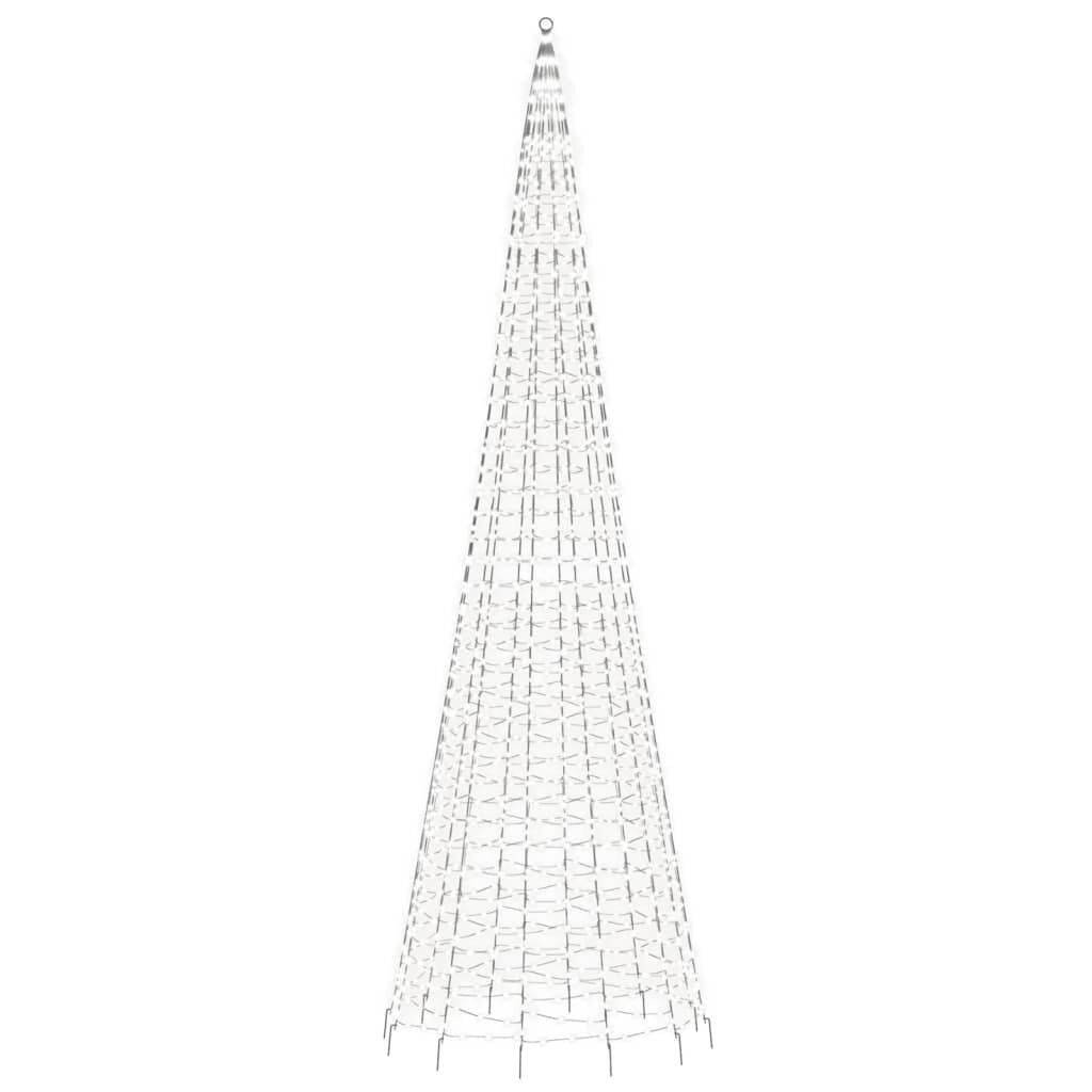 LED Kerstboom voor Vlaggenmast (Koud Wit, 500 cm) - 86% Korting!
