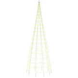 vidaXL Kerstboom Verlichting Vlaggenmast 300cm - 550 Warm Witte LED's - 79% Korting