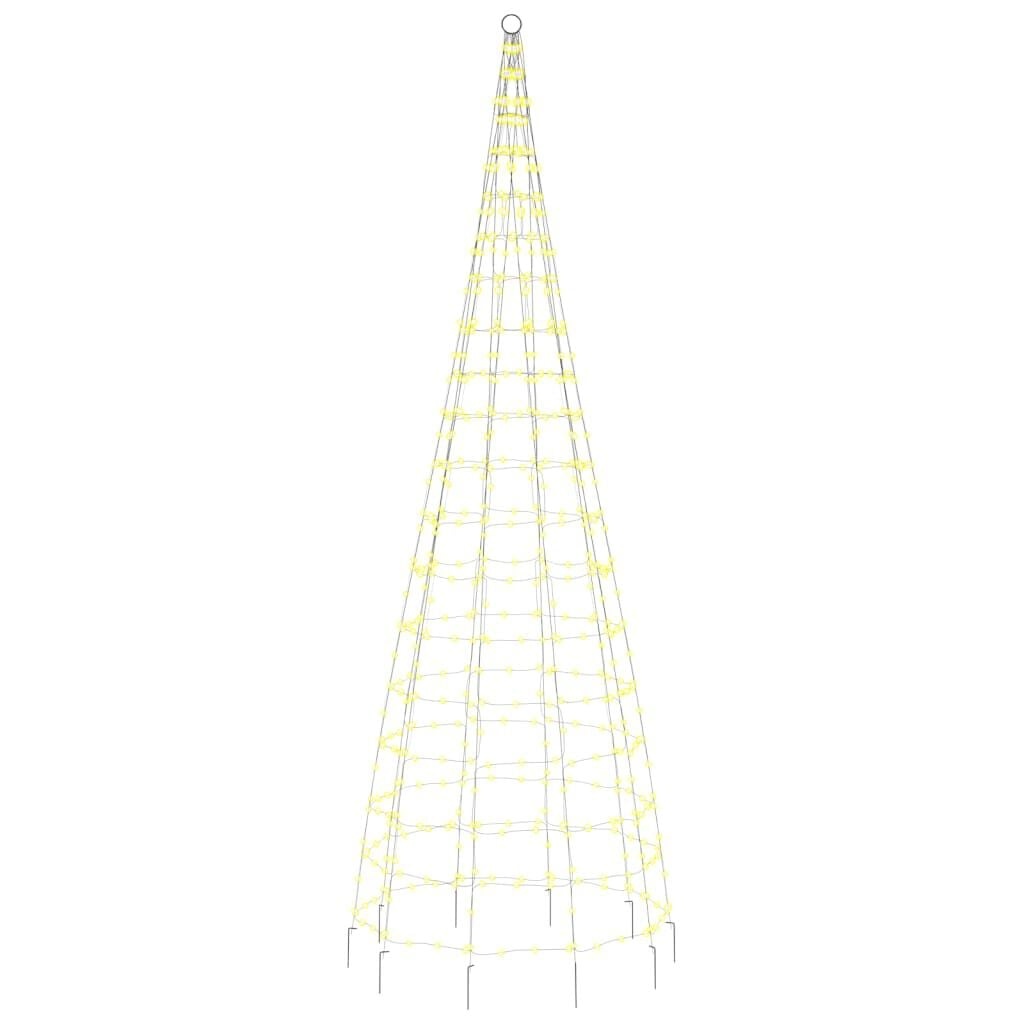 vidaXL Kerstboom Verlichting Vlaggenmast 300cm - 550 Warm Witte LED's - 79% Korting