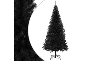 Zwarte Kunstkerstboom 210cm PVC - 80% Korting