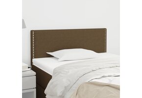 Hoofdbord 80x5x78/88 cm stof donkerbruin - 74% Korting!