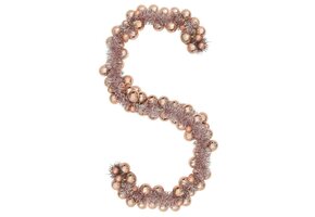 Rose Gold Kerstbal Guirlande 186 cm met Korting (84%)