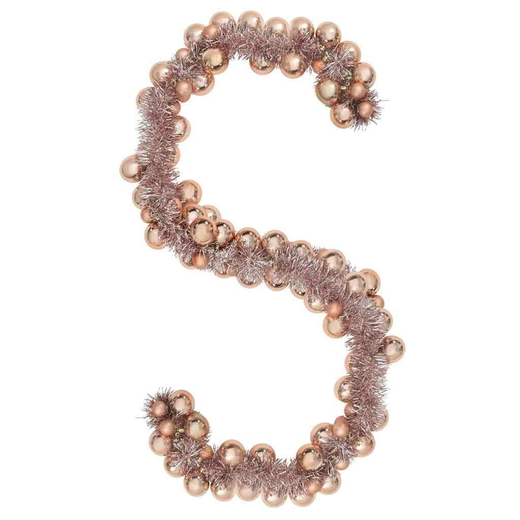 Rose Gold Kerstbal Guirlande 186 cm met Korting (84%)