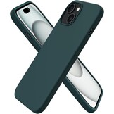 iPhone 15 Hoesje Rood - Vloeibaar Siliconen, Kras- & Schokbestendig (74% Korting)