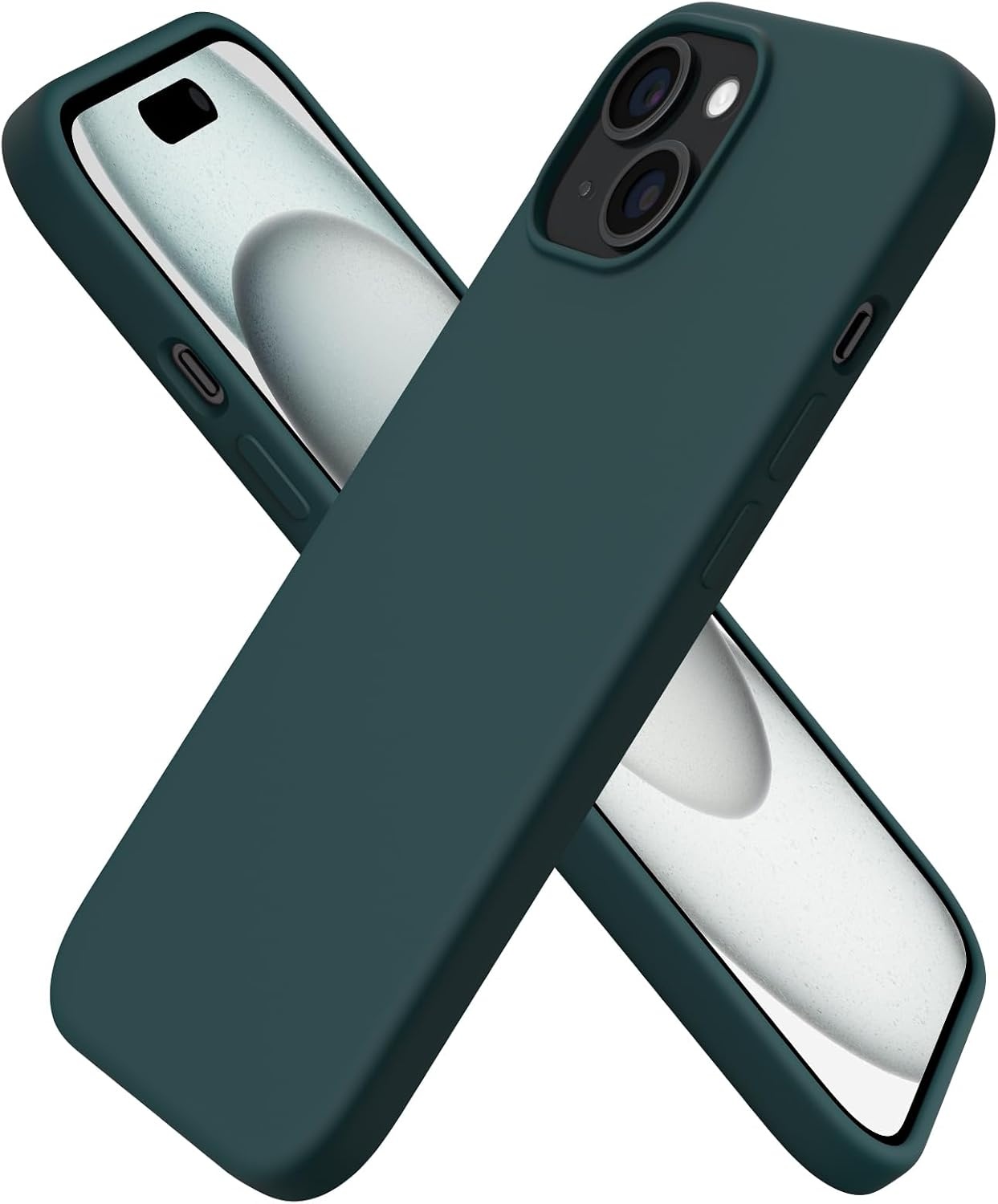 iPhone 15 Hoesje Rood - Vloeibaar Siliconen, Kras- & Schokbestendig (74% Korting)