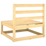 vidaXL 3-delige Loungeset Grenenhout met Kussens - 35% Korting