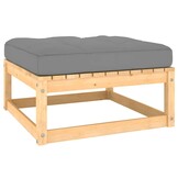 vidaXL 3-delige Loungeset Grenenhout met Kussens - 35% Korting