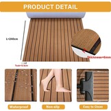 EVA Bootdekmat Antislip Waterbestendig Bruin/Zwart 240x112 cm - 34% Korting