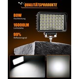 LED Werklamp Rechthoekig 6" 70W - 10000LM - 34% Korting