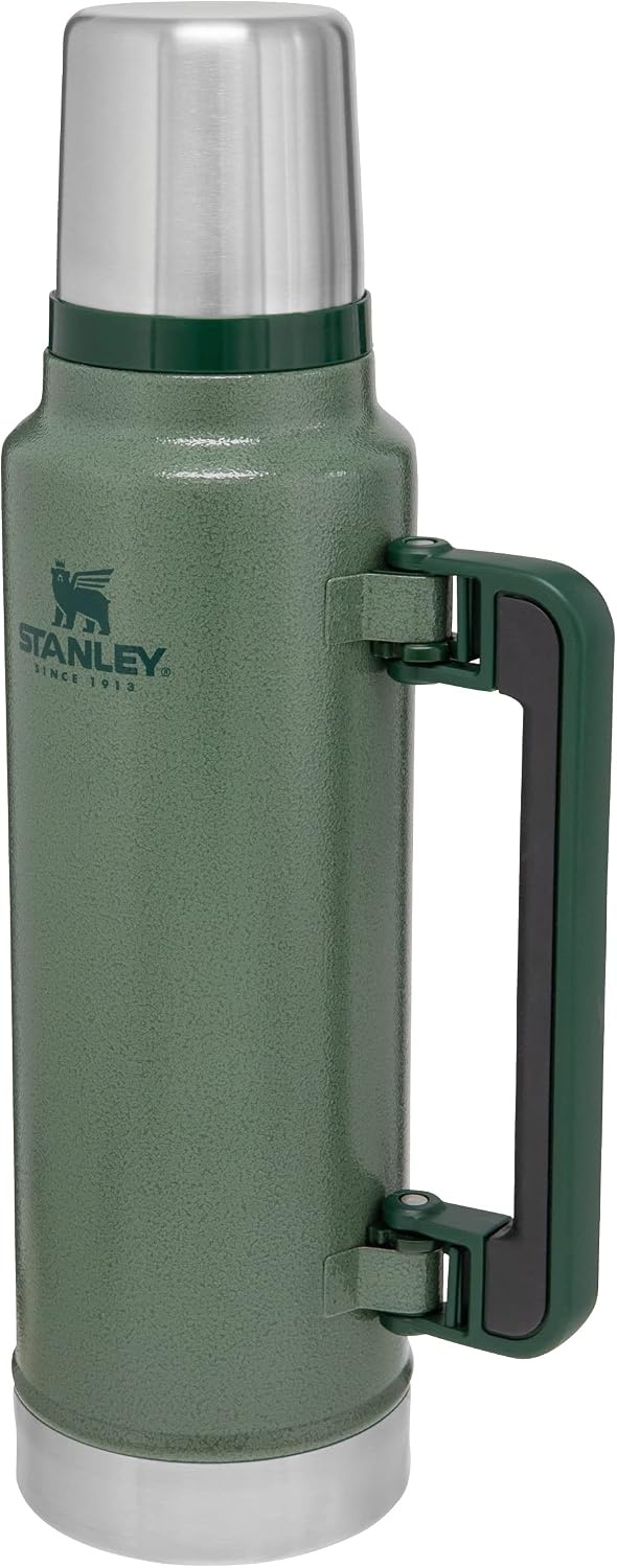 Thermosfles 1.4L Roestvrijstaal - 40u Warm / 35u Koud - Hammertone Green - 34% Korting
