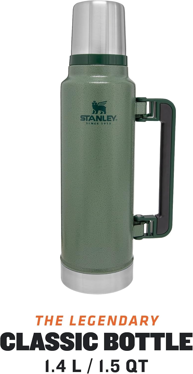 Thermosfles 1.4L Roestvrijstaal - 40u Warm / 35u Koud - Hammertone Green - 34% Korting