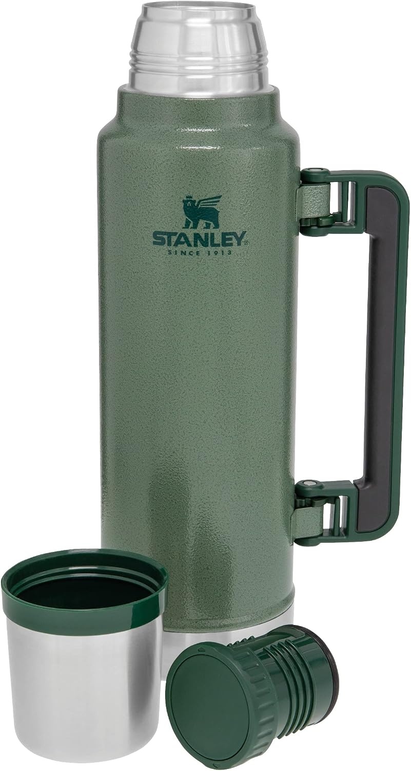 Thermosfles 1.4L Roestvrijstaal - 40u Warm / 35u Koud - Hammertone Green - 34% Korting