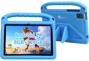 Kindertablet 10" HD Android 14 - 8GB RAM / 128GB ROM (Blauw) - 54% Korting