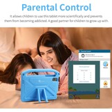 Kindertablet 10" HD Android 14 - 8GB RAM / 128GB ROM (Blauw) - 54% Korting