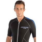 Heren Shorty Wetsuit 2mm Neopreen Zwart/Blauw XL - 34% Korting