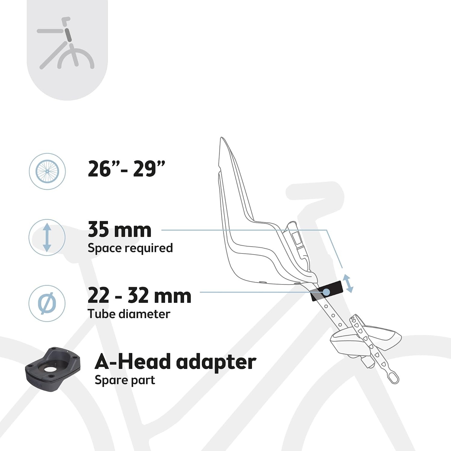 Veilig Fietsvoorzitje Kinderen 9mnd-3jr (max 15kg) - 34% Korting!