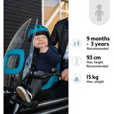 Veilig Fietsvoorzitje Kinderen 9mnd-3jr (max 15kg) - 34% Korting!