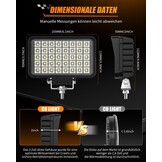 Krachtige LED Werklamp 6" Rechthoekig - 70W 10000LM met Korting