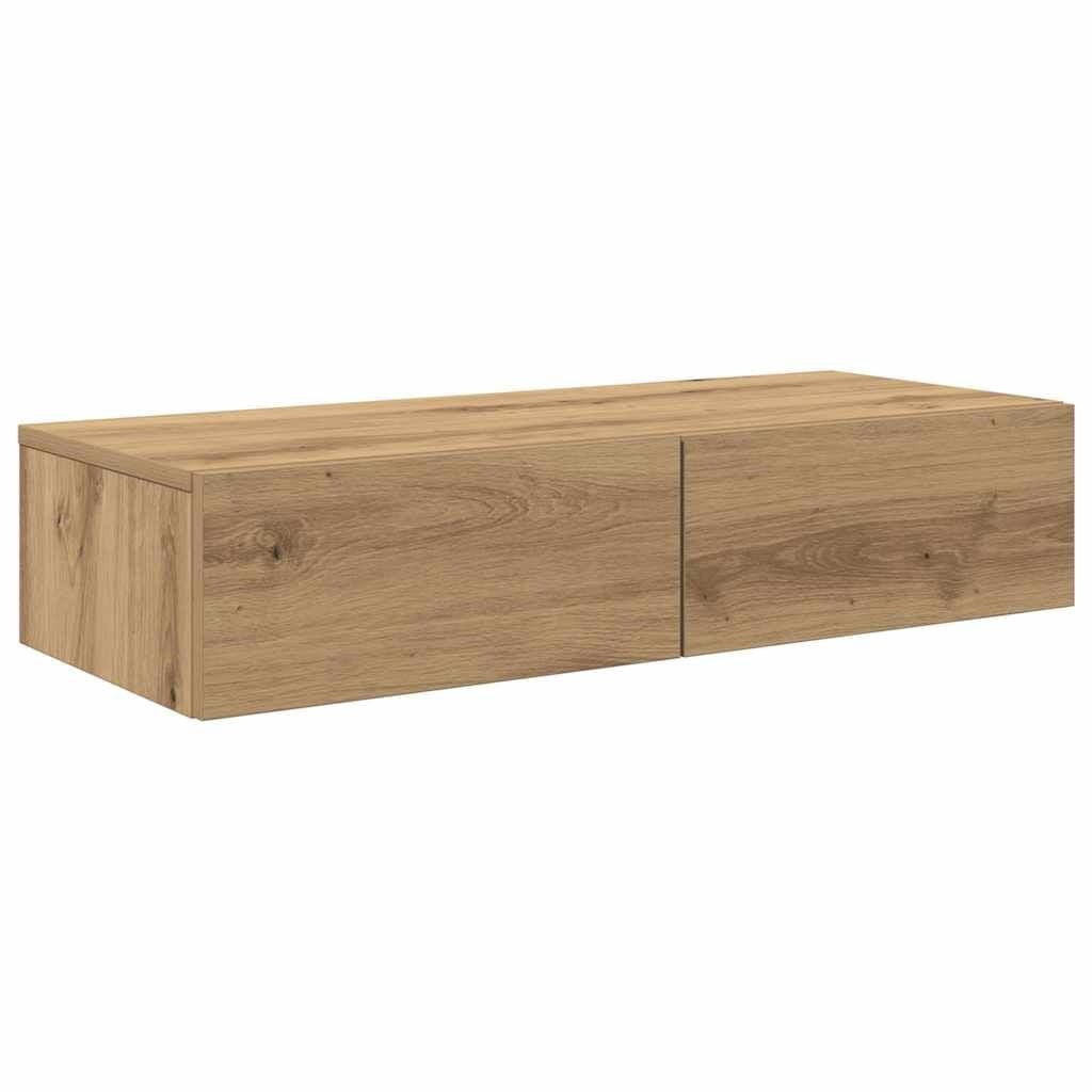 vidaXL Wandschap met lades - Artisanaal Eiken (53% Korting)