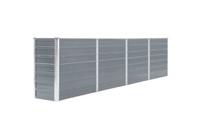 Verhoogd Tuinbed (320cm) - Gegalvaniseerd Staal - Grijs - Nu 34% Korting!