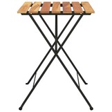 Inklapbare Bistrotafel Massief Teakhout & Staal (34% Korting)