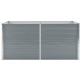 Verhoogd Tuinbed van Staal - 160x80x77 cm - Grijs - 34% Korting!