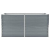 Verhoogd Tuinbed 160x80x77 cm Staal Grijs - 34% Korting