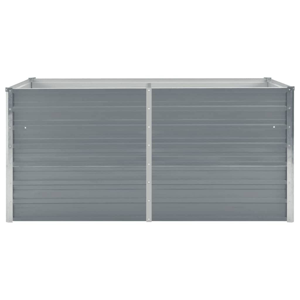 Verhoogd Tuinbed 160x80x77 cm Staal Grijs - 34% Korting