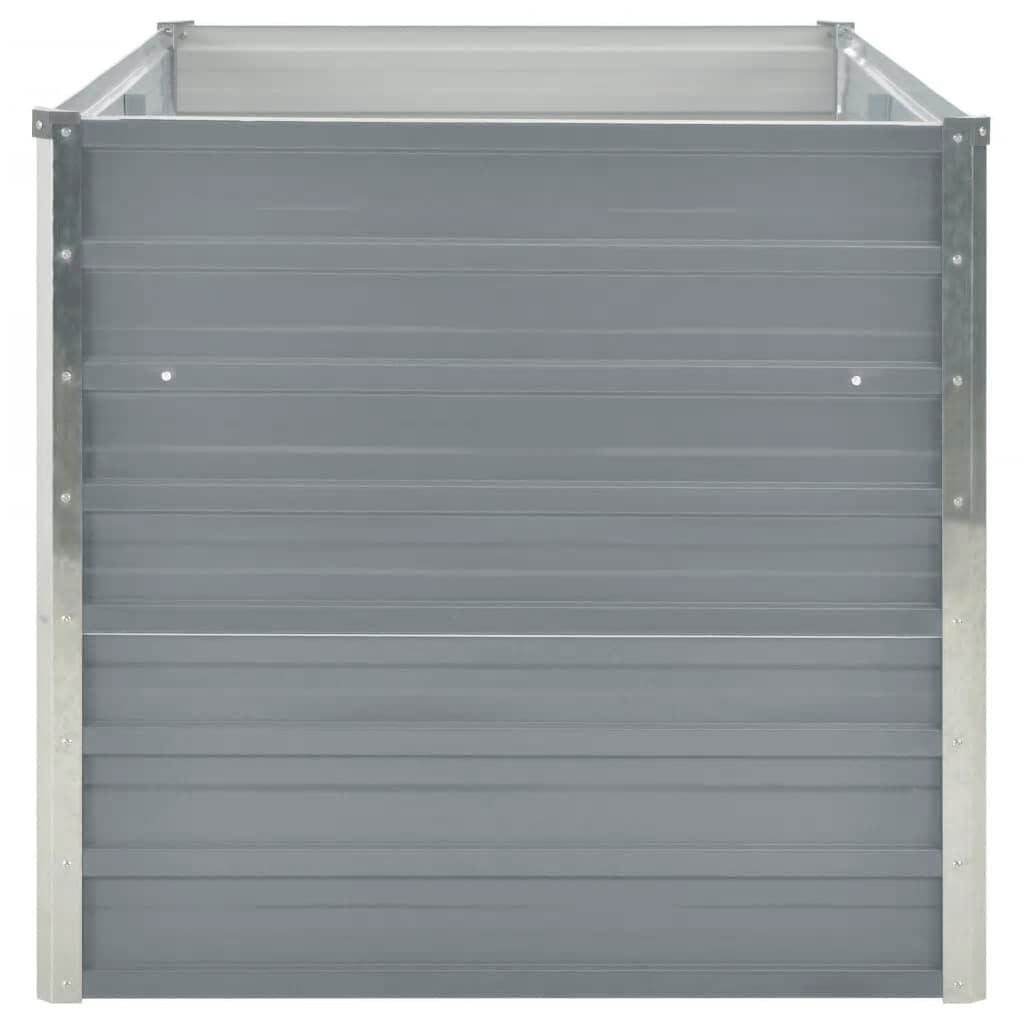 Verhoogd Tuinbed 160x80x77 cm Staal Grijs - 34% Korting