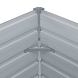 Verhoogd Tuinbed 160x80x77 cm Staal Grijs - 34% Korting