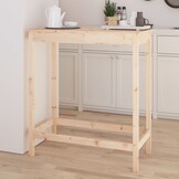 VidaXL Bartafel Grenenhout 100x50x110 cm - 34% Korting