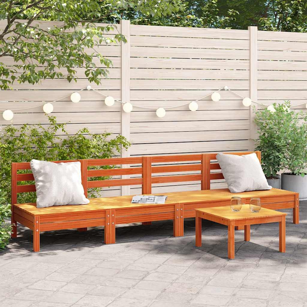 4x VidaXL Tuinbanken Grenenhout - 35% Korting!