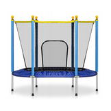 Trampoline Ø 140 cm met Veiligheidsnet - Max. 45 kg - Blauw/Geel